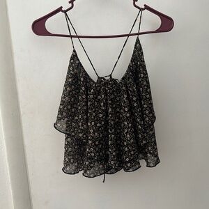 Endless blu tierd crop